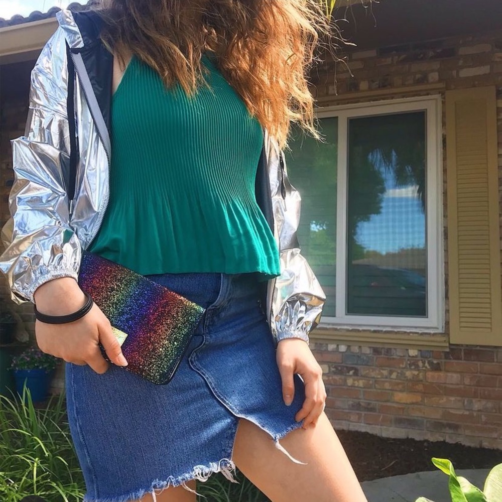 Material Girl activewear windbreaker jacket